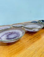 Bowls em Pedras Naturais com Acabamento Dourado